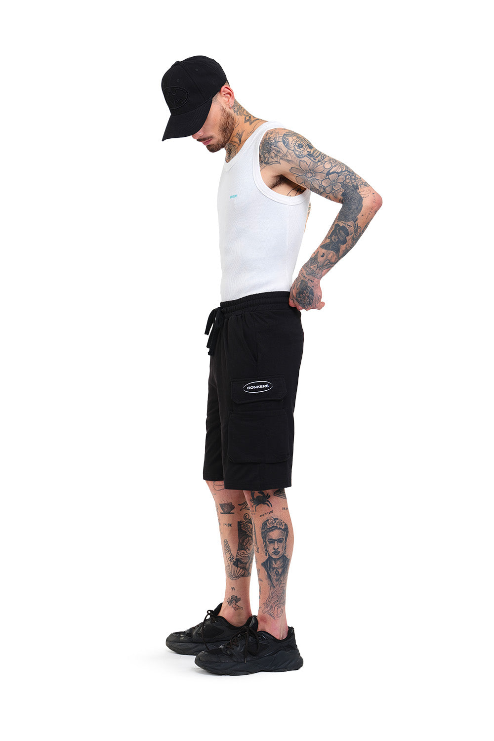 Signature 4 Pocket Black Utility Shorts - BonkersCorner