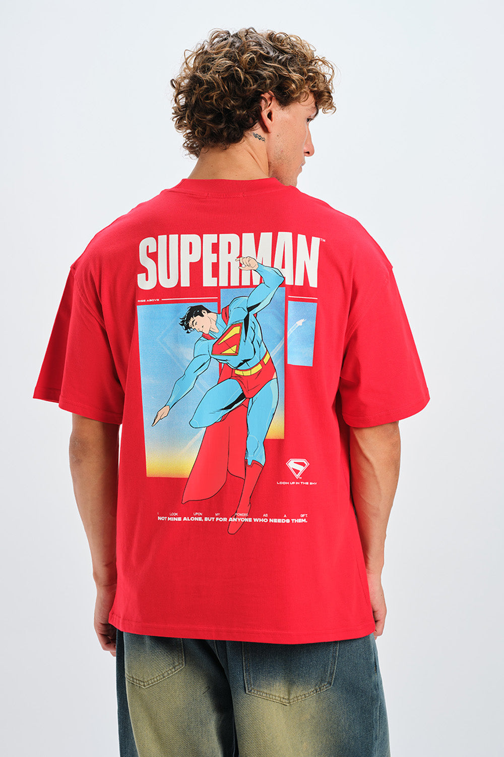 Superman Strength Oversized T-shirt - BonkersCorner