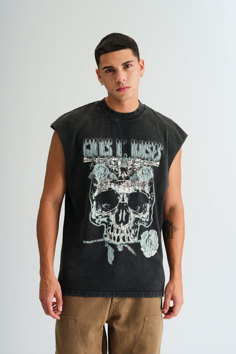 Faded Guns N Roses Oversized Tank - BonkersCorner