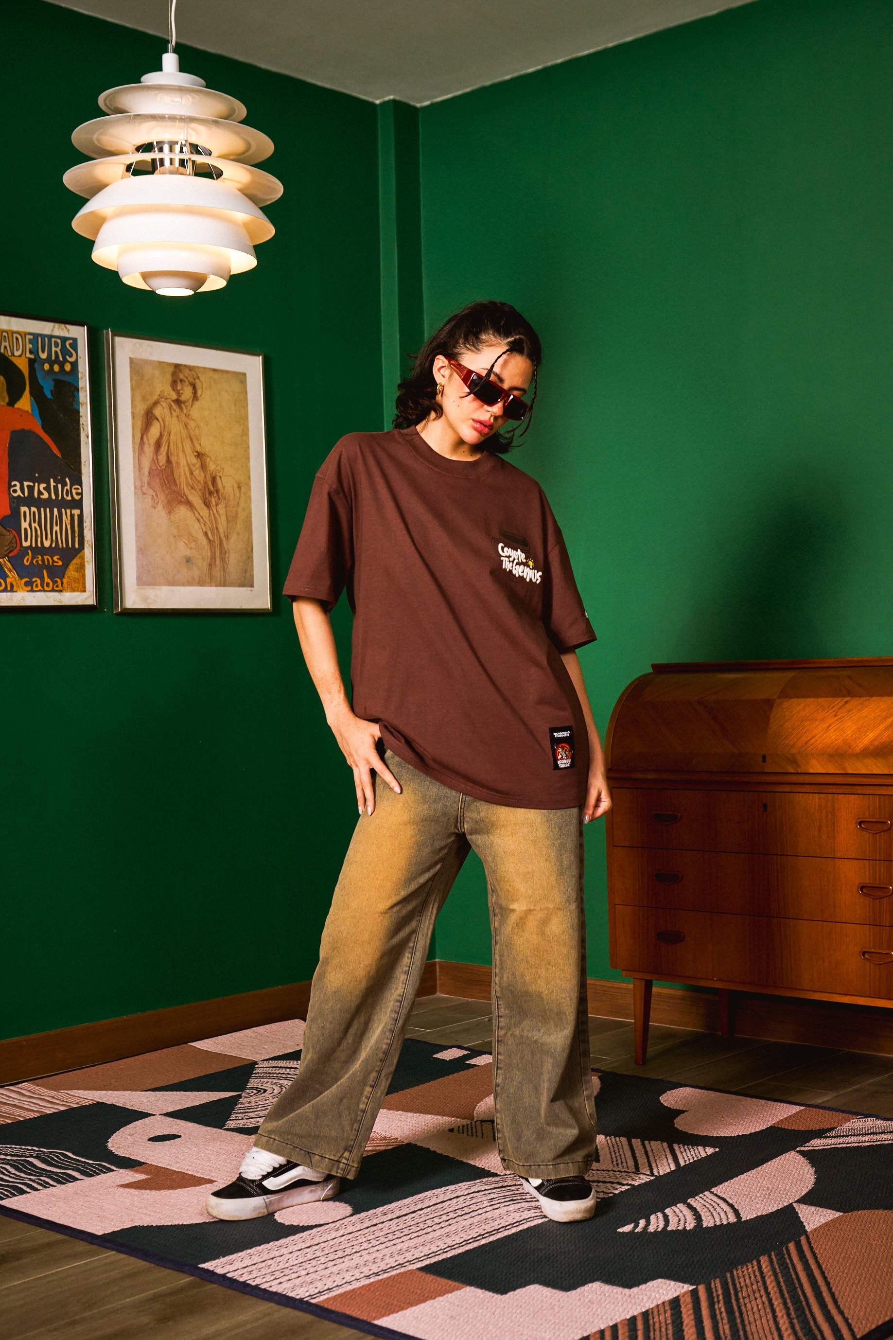 Coyote The Genius Oversized T-shirt - BonkersCorner