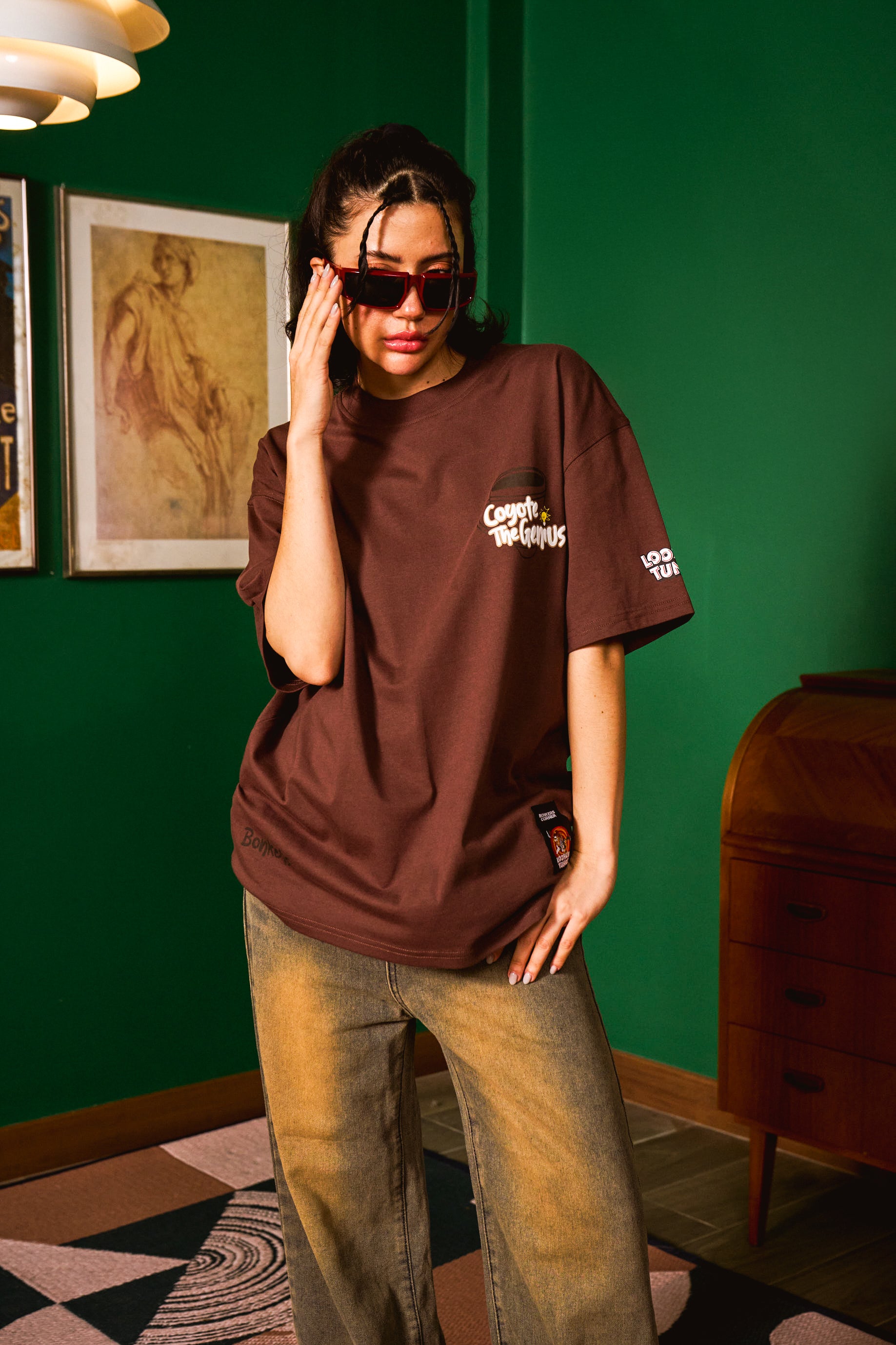 Coyote The Genius Oversized T-shirt - BonkersCorner