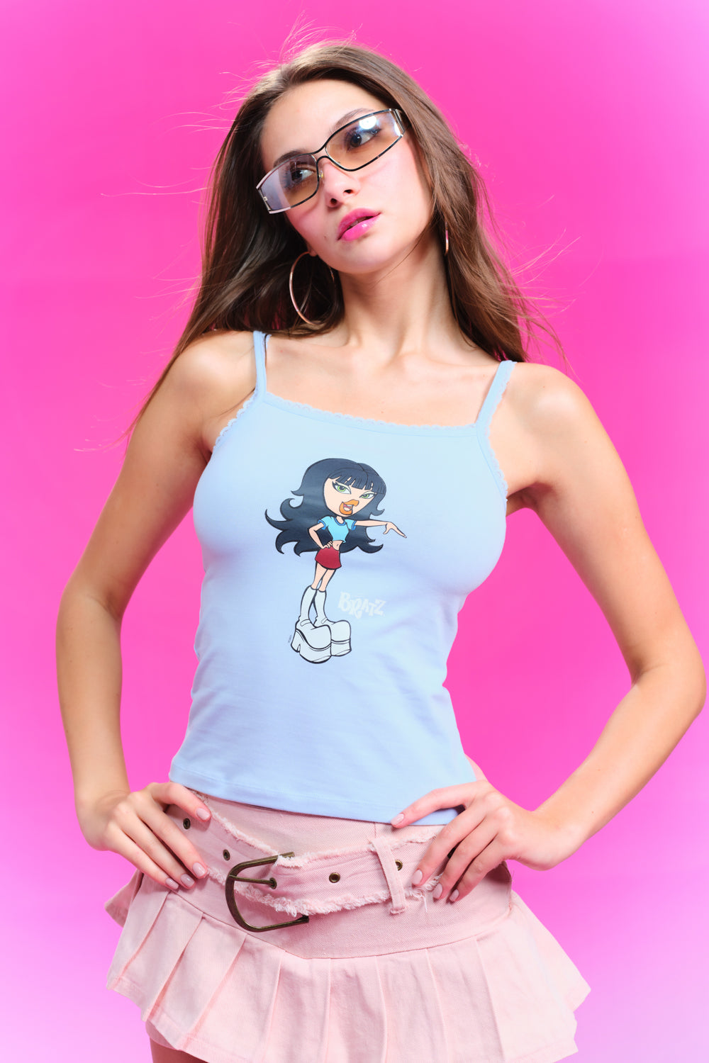 Always Bratty Laced Trimmed Strappy Top - BonkersCorner