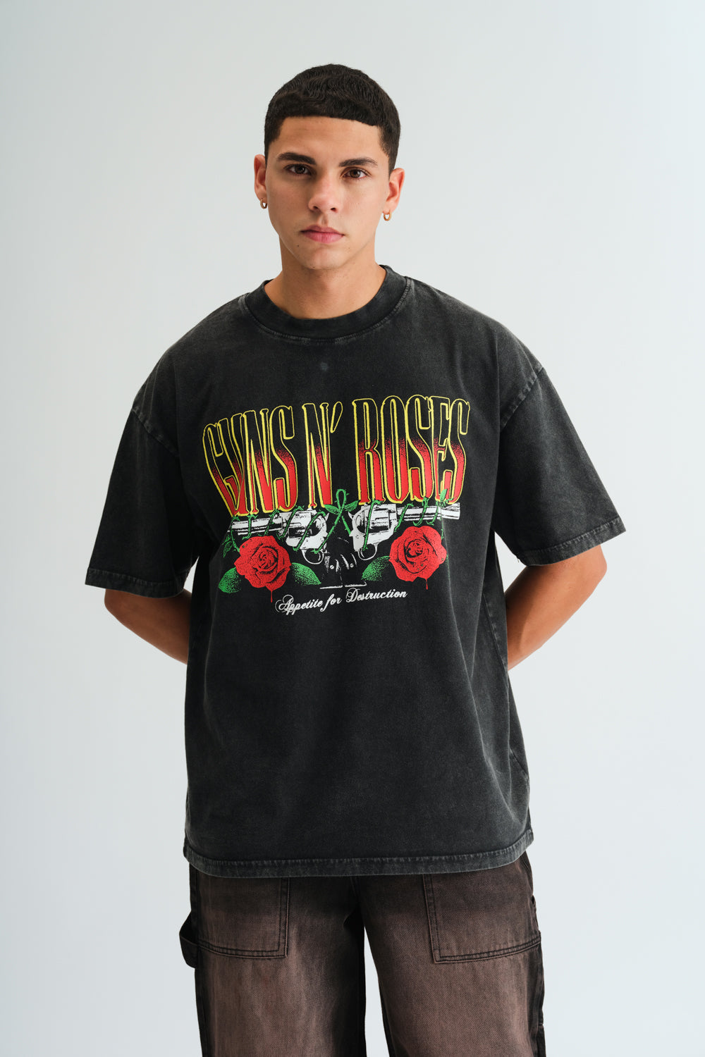 Appetite For Destruction Faded Oversized T-shirt - BonkersCorner
