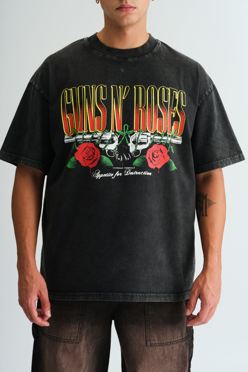 Appetite For Destruction Faded Oversized T-shirt - BonkersCorner