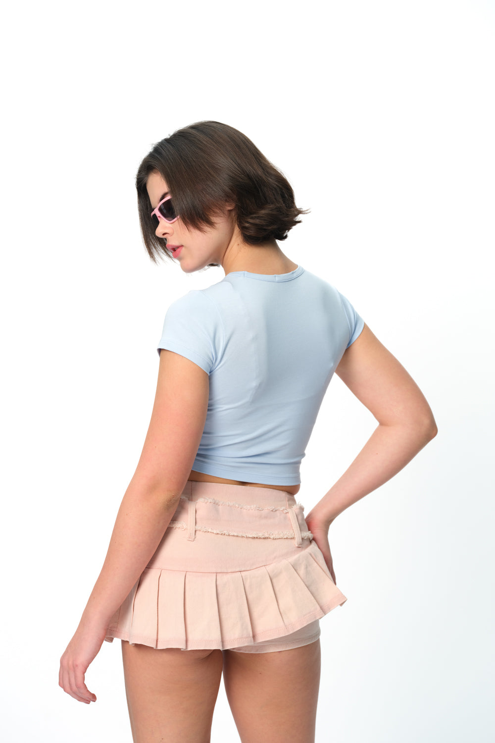 Aquarius Allure Long Length Baby Tee - BonkersCorner