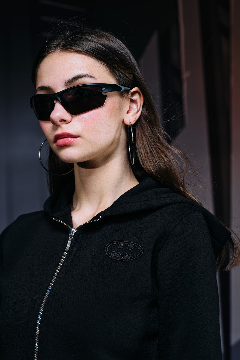 Batman Cropped Hooded Zipper - BonkersCorner