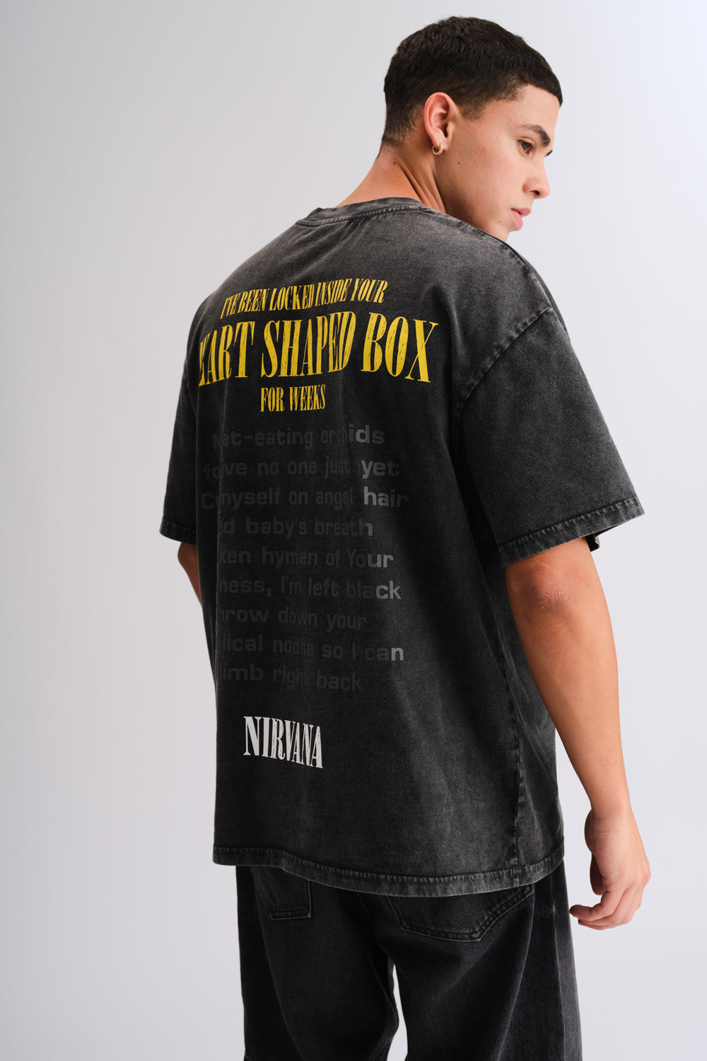 Black Nirvana Oversized T-shirt - BonkersCorner