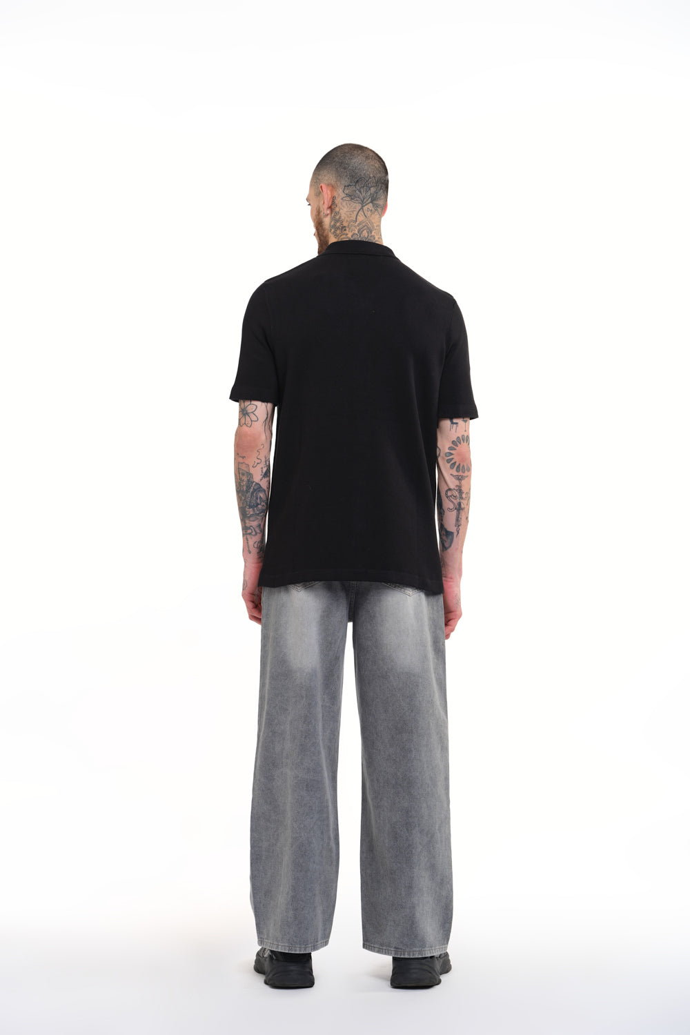Black Knit Shirt - BonkersCorner