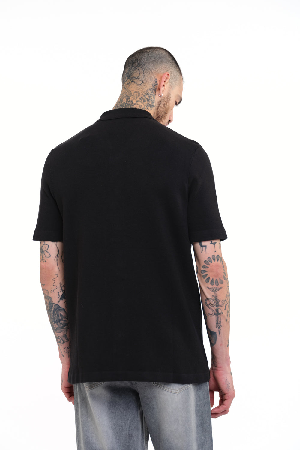 Black Knit Shirt - BonkersCorner