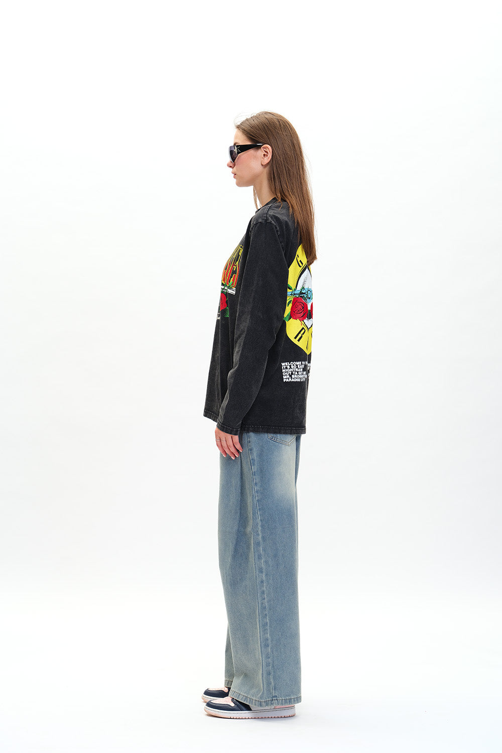 Black Guns N Roses Appetite For Destruction Full Sleeves T-shirt - BonkersCorner
