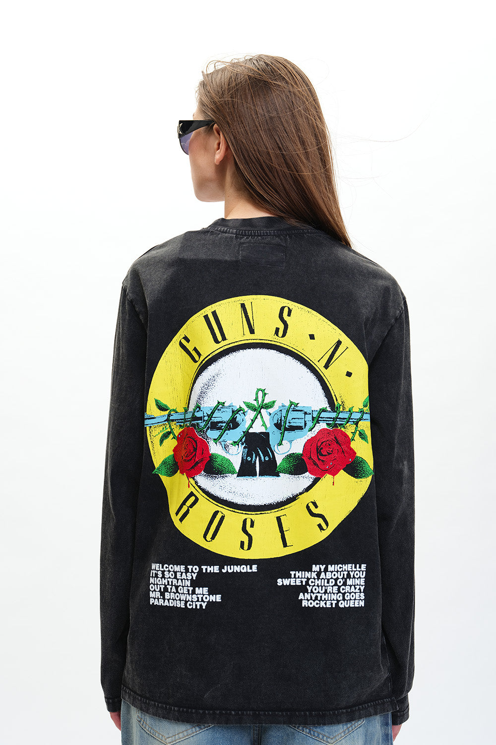 Black Guns N Roses Appetite For Destruction Full Sleeves T-shirt - BonkersCorner