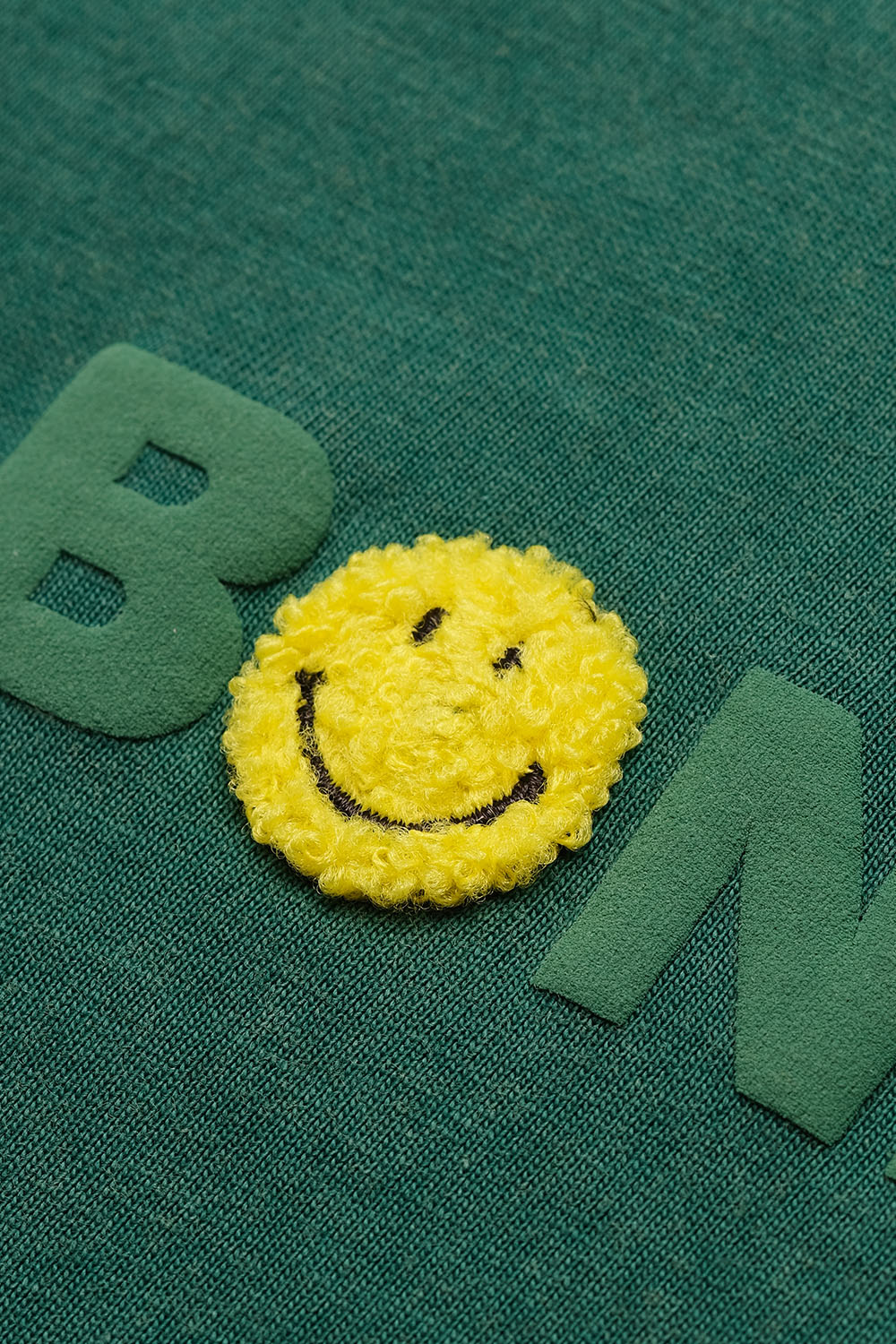 Bottle Green Smiley Originals x Bonkers Oversized T-shirt - BonkersCorner
