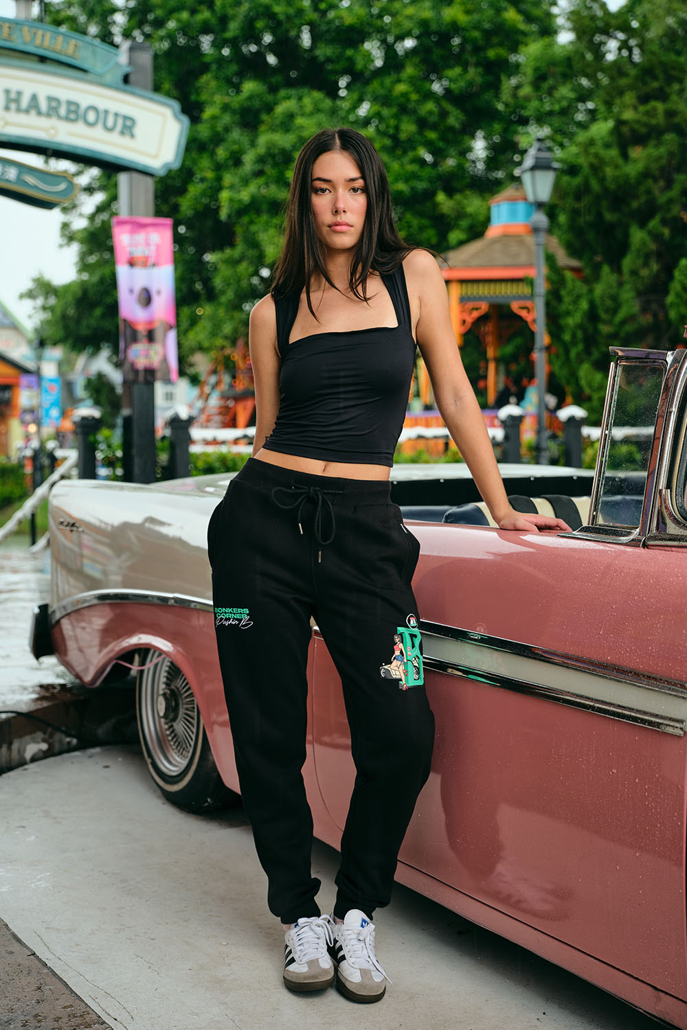 Dollar Bills Black Joggers - BonkersCorner