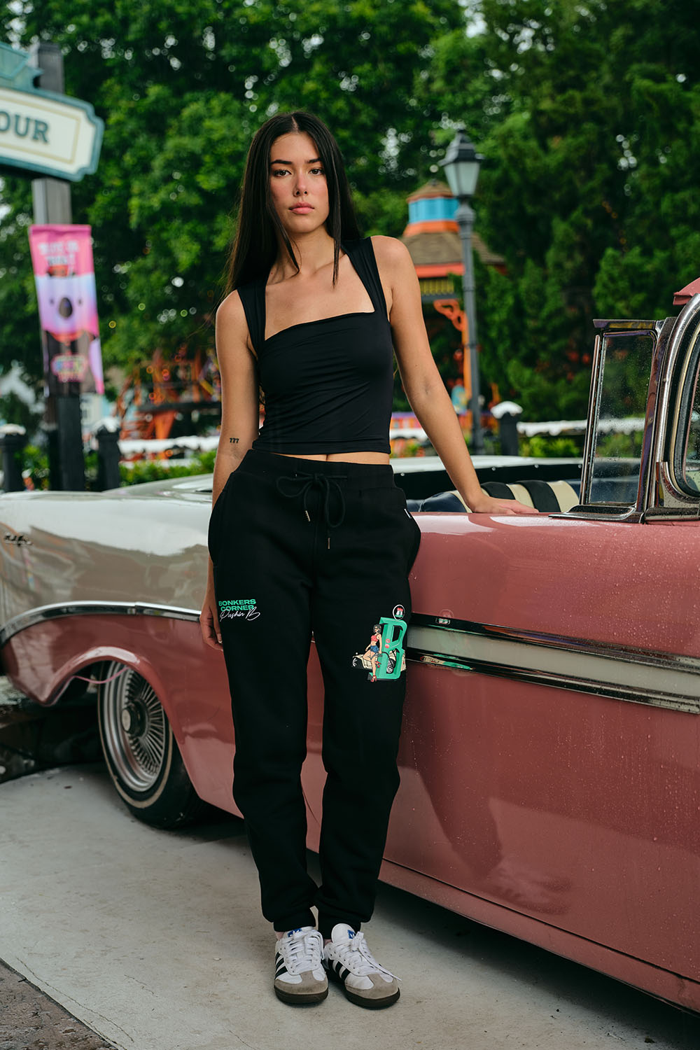 Dollar Bills Black Joggers - BonkersCorner