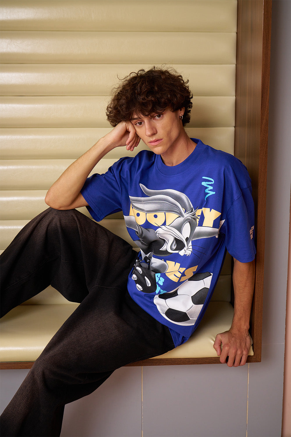 Football Bunny Oversized T-shirt - BonkersCorner