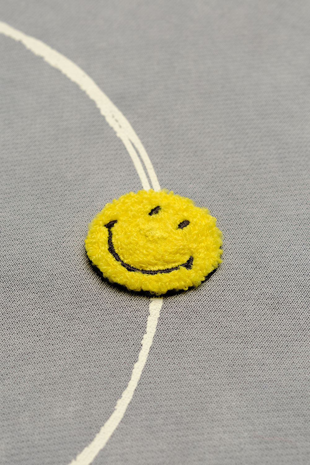 Grey Faded Smiley Originals Hoodie - BonkersCorner