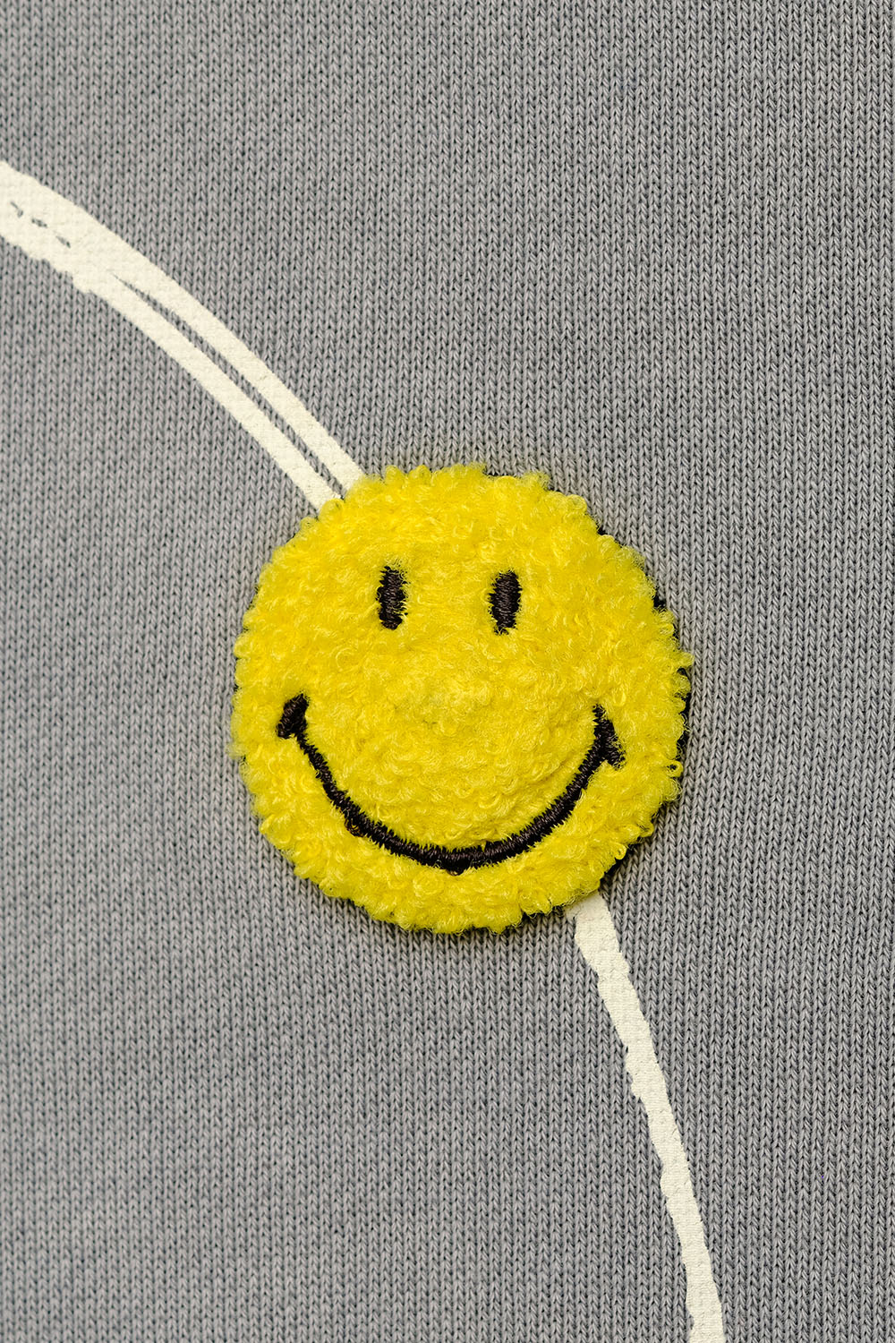 Grey Faded Smiley Originals Hoodie - BonkersCorner