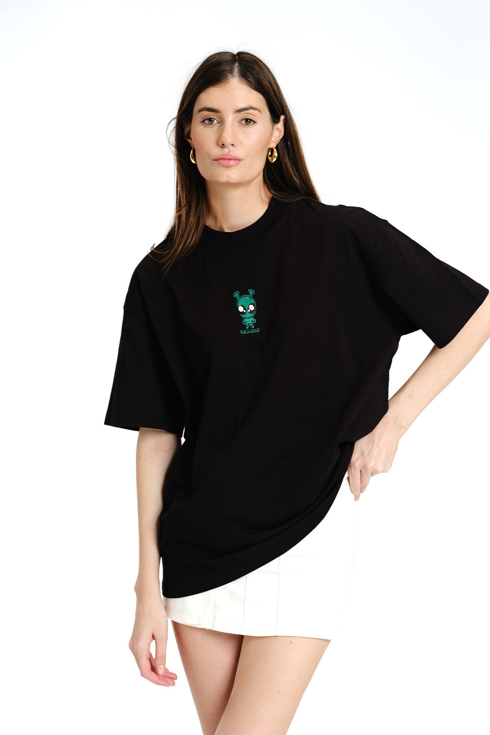 I Need Space Embroidered Premium Oversized T-shirt - BonkersCorner