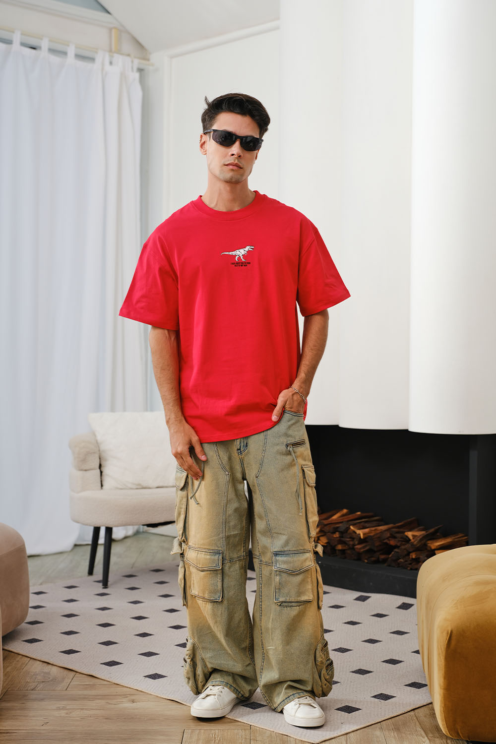 I Rex-pect You To Stay Out Of My Way Oversized T-shirt - BonkersCorner