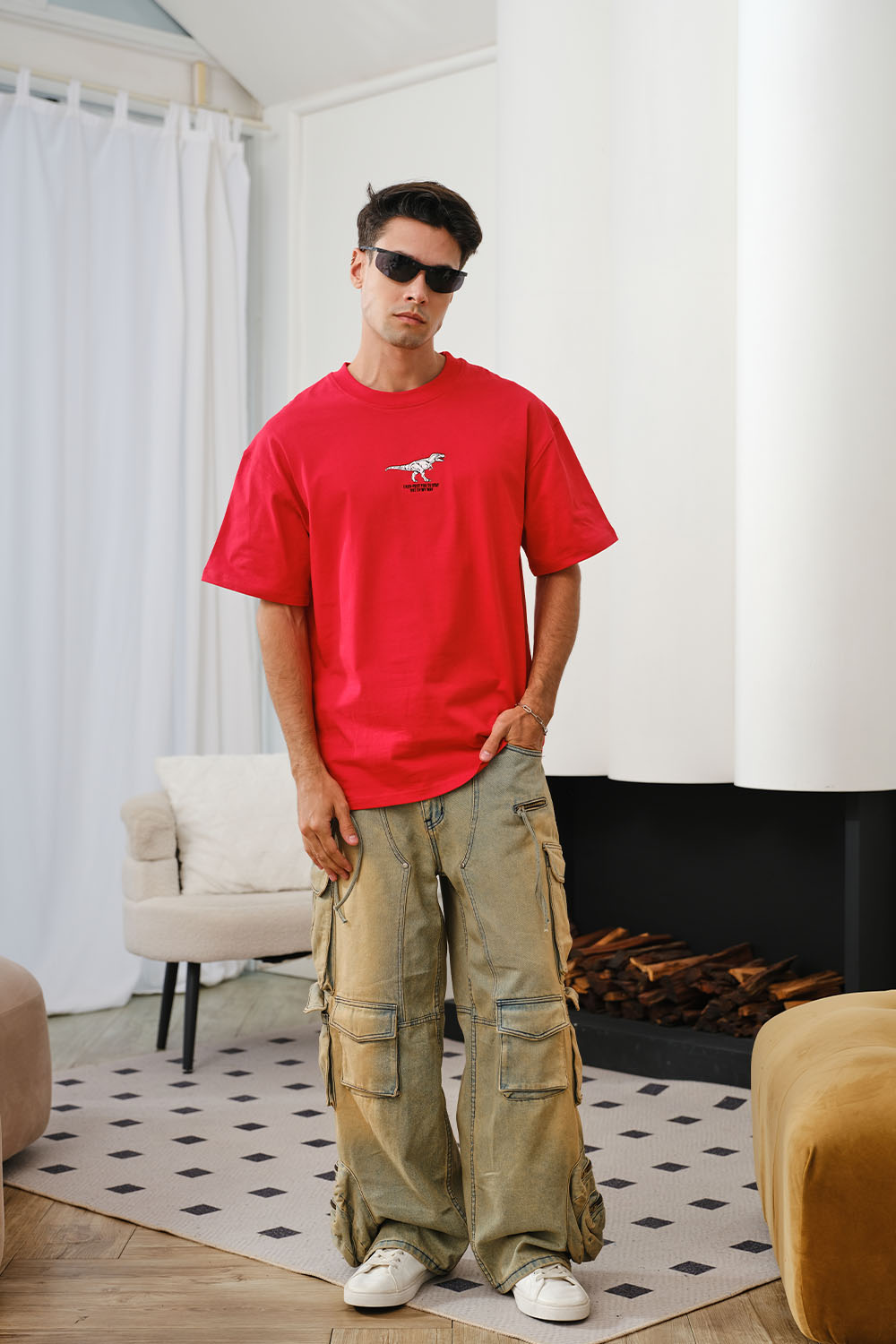 I Rex-pect You To Stay Out Of My Way Oversized T-shirt - BonkersCorner