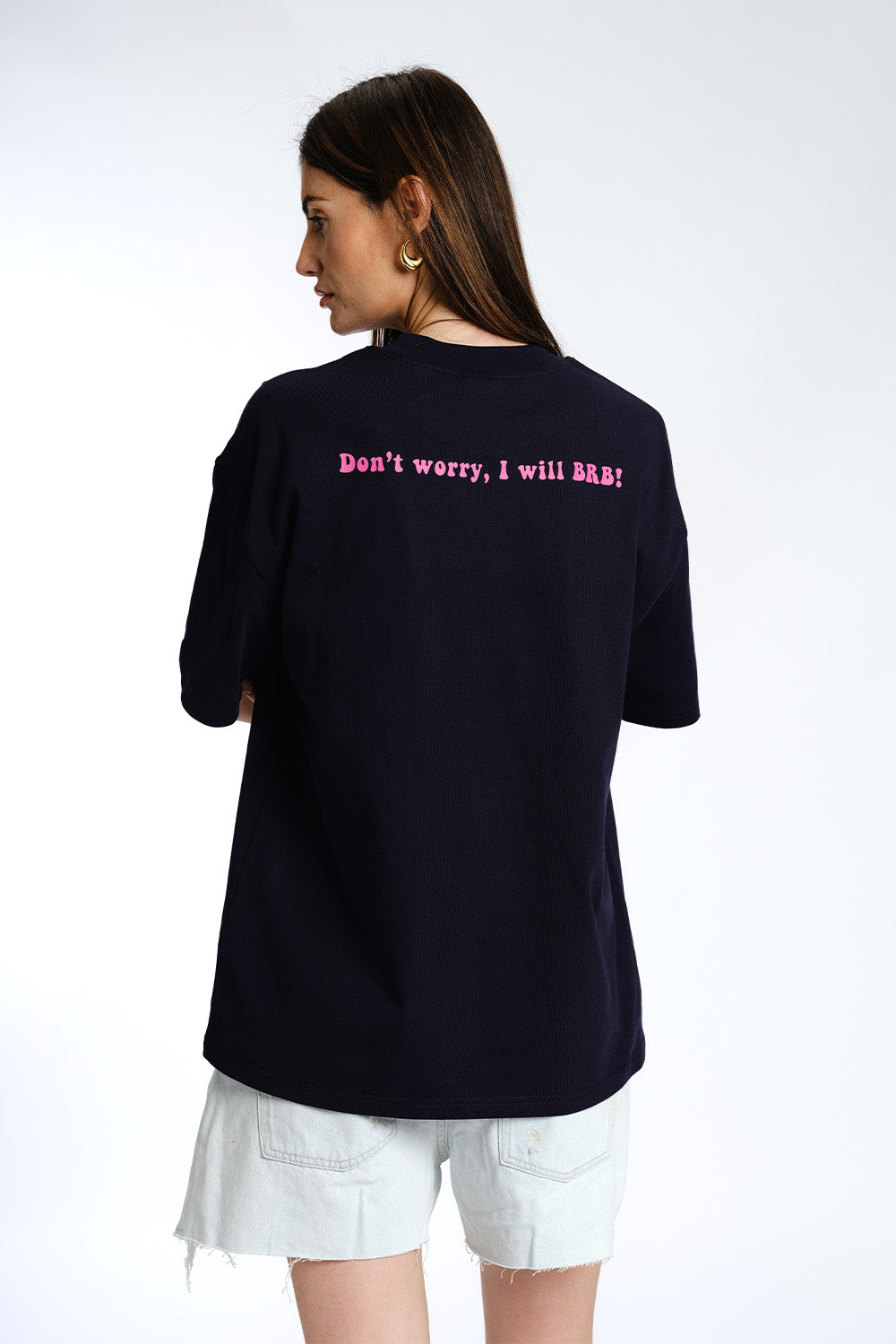 I Ghost You Embroidered Premium Oversized T-shirt - BonkersCorner