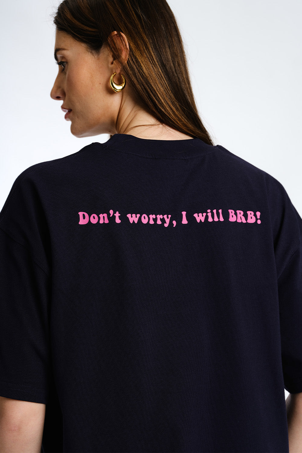 I Ghost You Embroidered Premium Oversized T-shirt - BonkersCorner