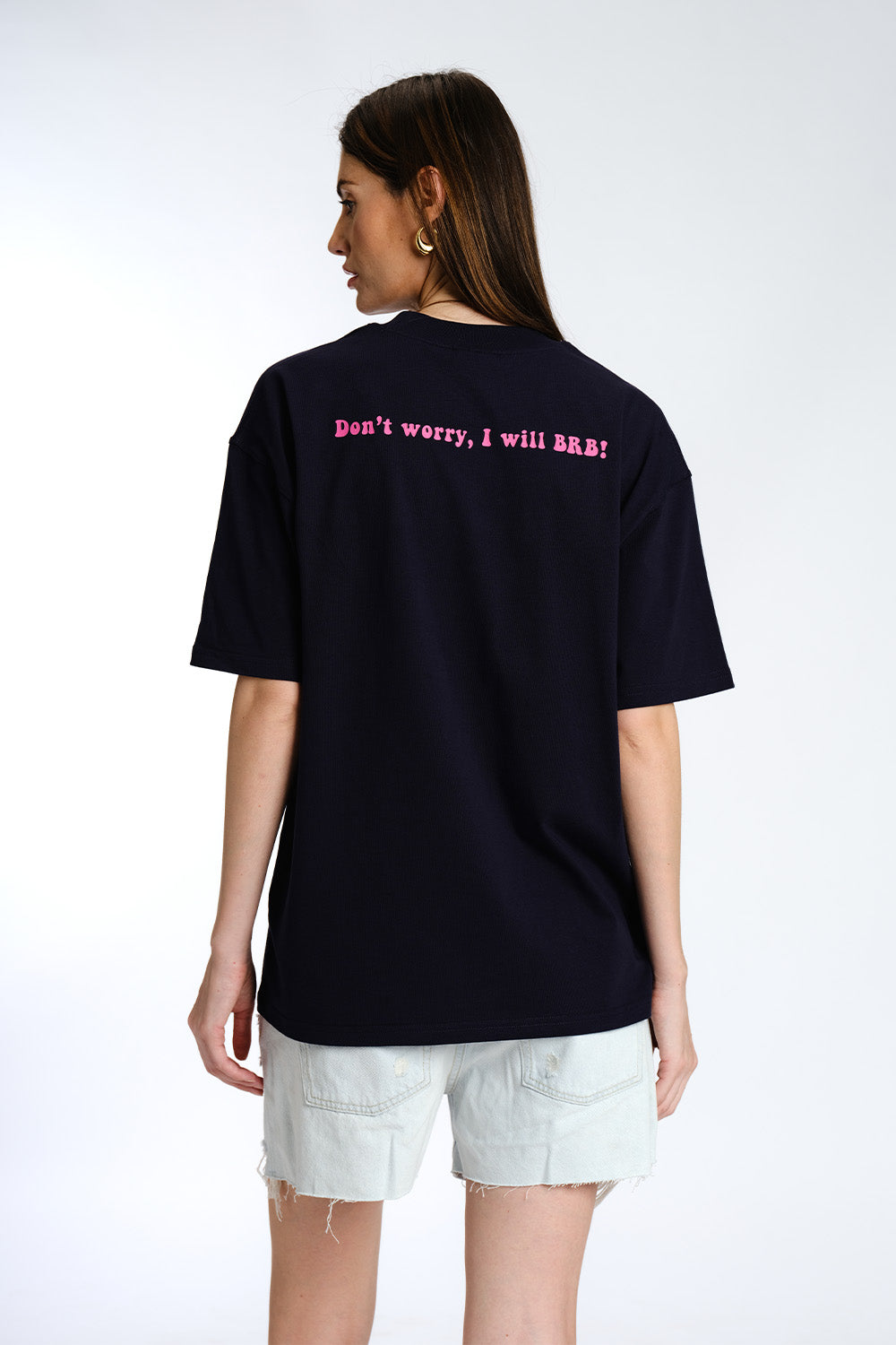 I Ghost You Embroidered Premium Oversized T-shirt - BonkersCorner