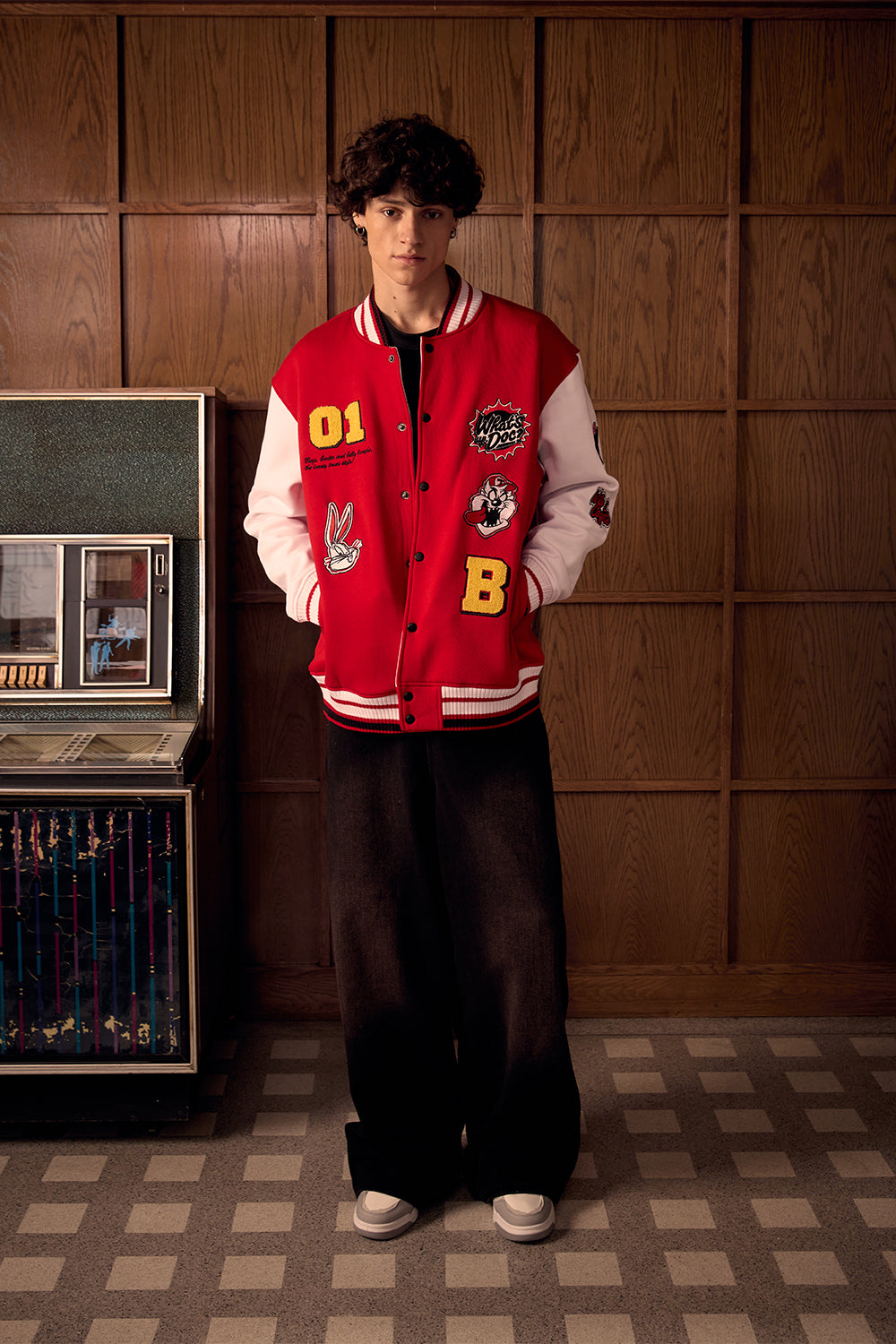 Looney Tunes Red Varsity Jacket - BonkersCorner