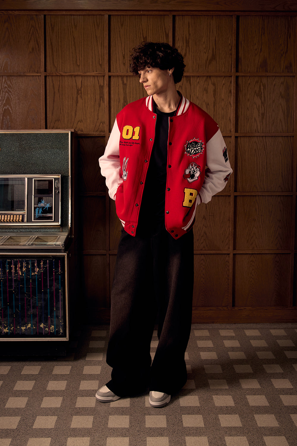 Looney Tunes Red Varsity Jacket - BonkersCorner