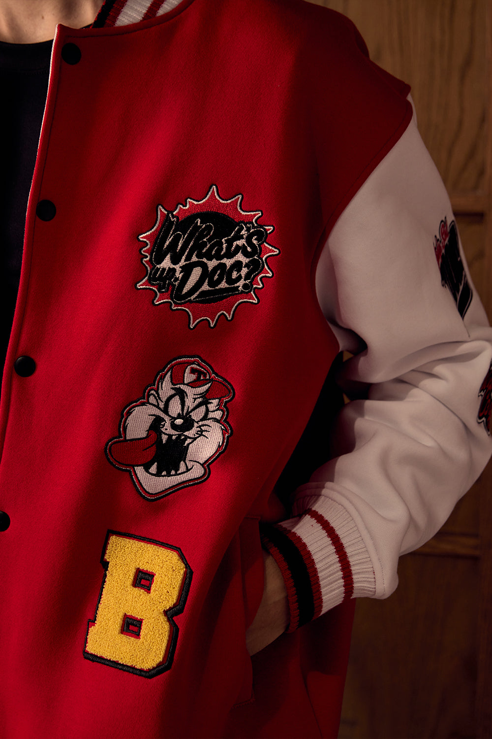Looney Tunes Red Varsity Jacket - BonkersCorner