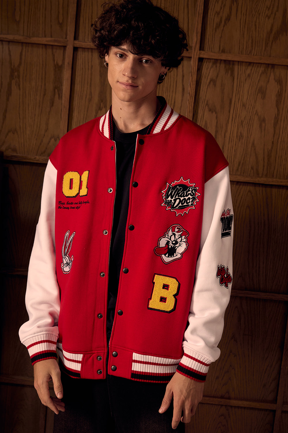 Looney Tunes Red Varsity Jacket - BonkersCorner