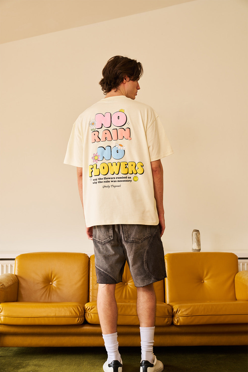 No Rain No Flower Oversized T-shirt - BonkersCorner