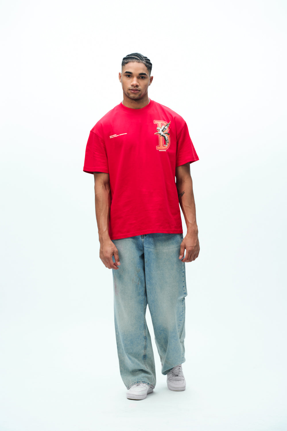 Red Rise To Power Premium Oversized T-Shirt - BonkersCorner