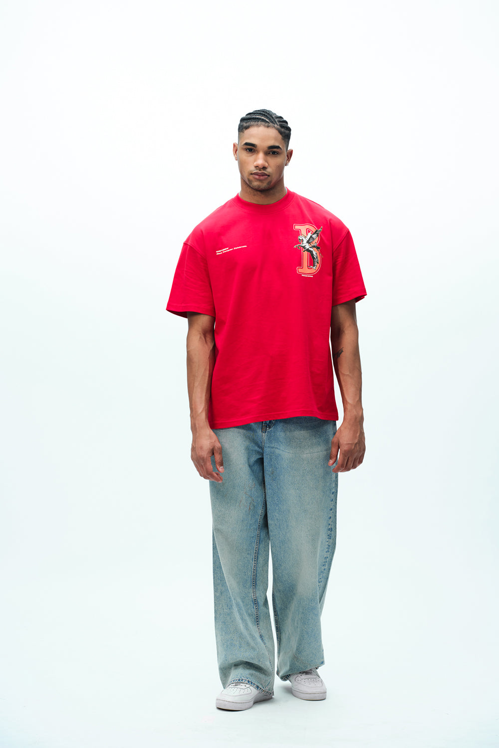 Red Rise To Power Premium Oversized T-Shirt - BonkersCorner