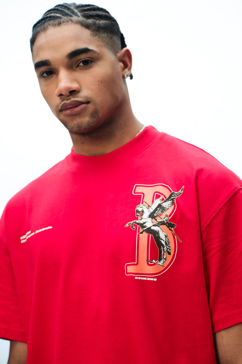 Red Rise To Power Premium Oversized T-Shirt - BonkersCorner