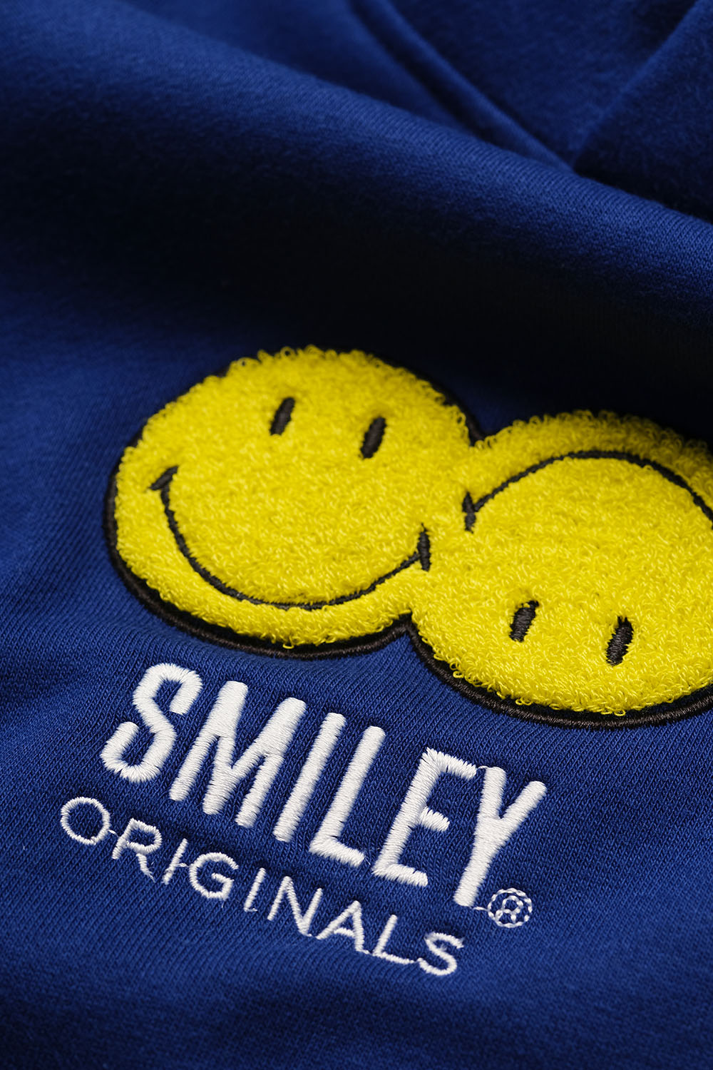 Royal Blue Smiley Originals Hoodie - BonkersCorner