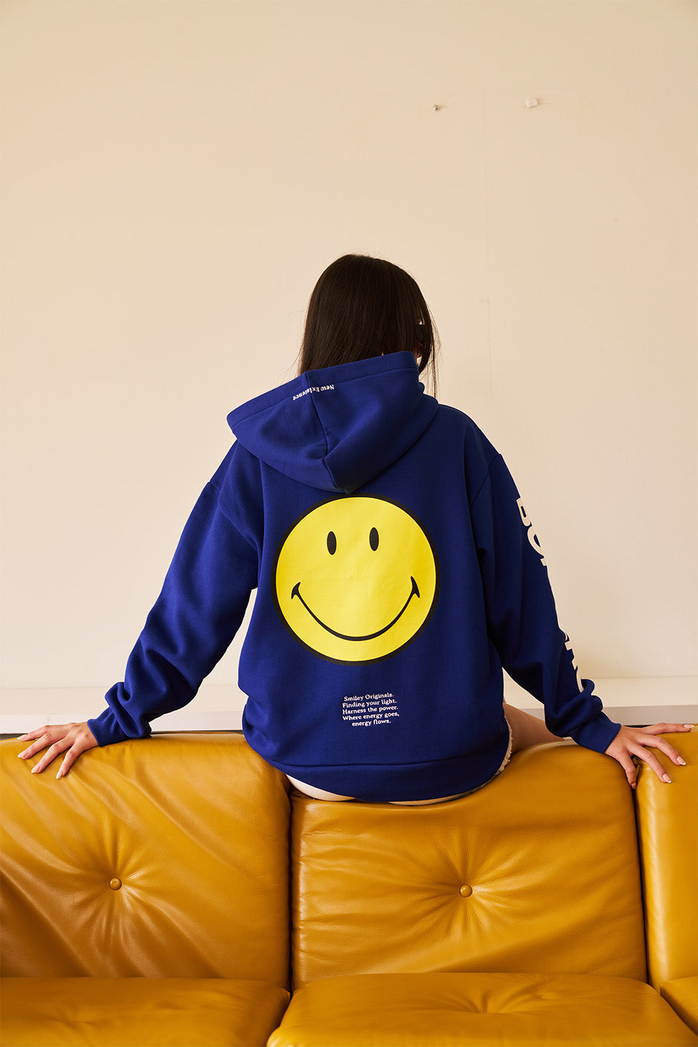 Royal Blue Smiley Originals Hoodie - BonkersCorner