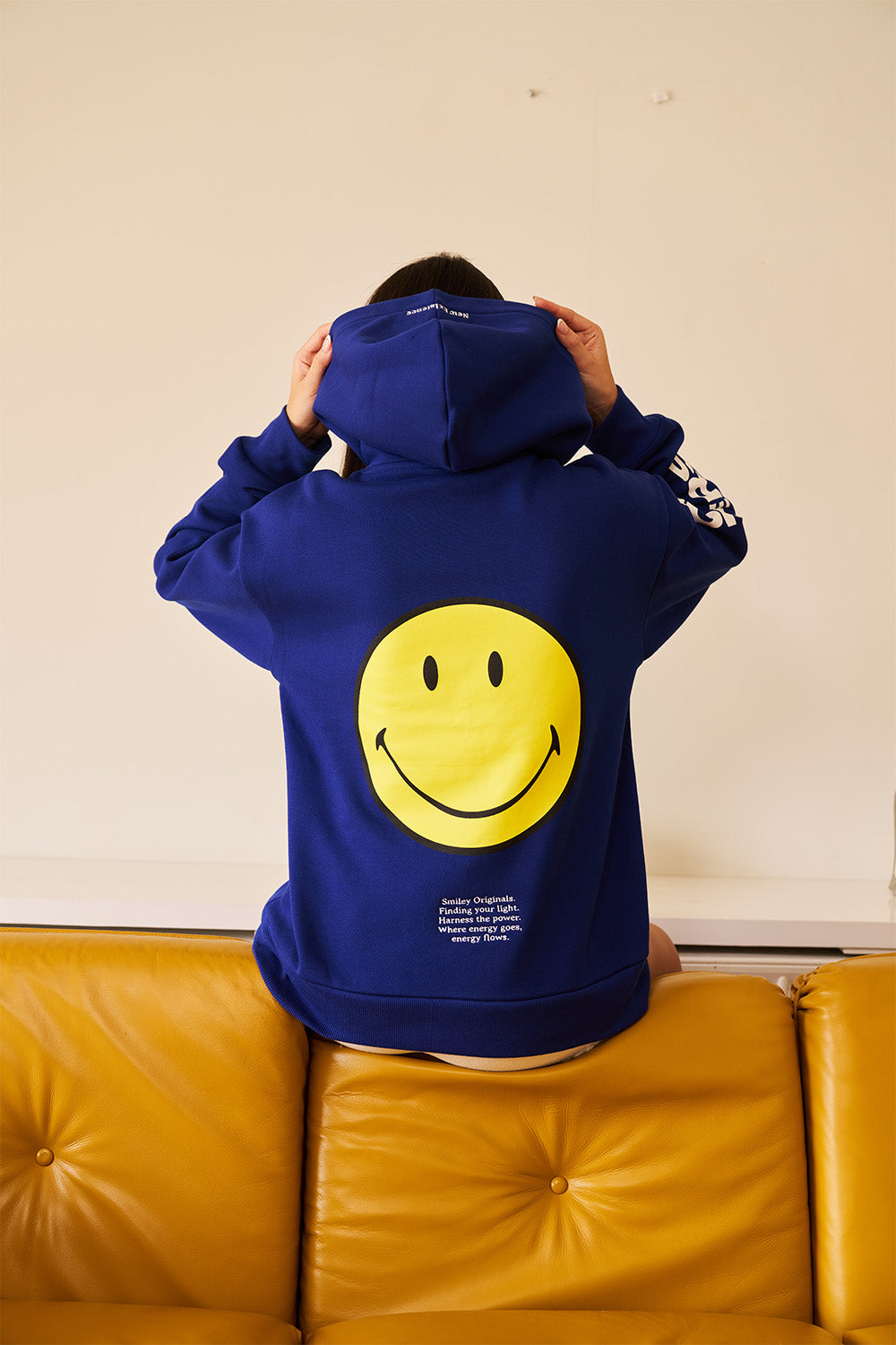 Royal Blue Smiley Originals Hoodie - BonkersCorner