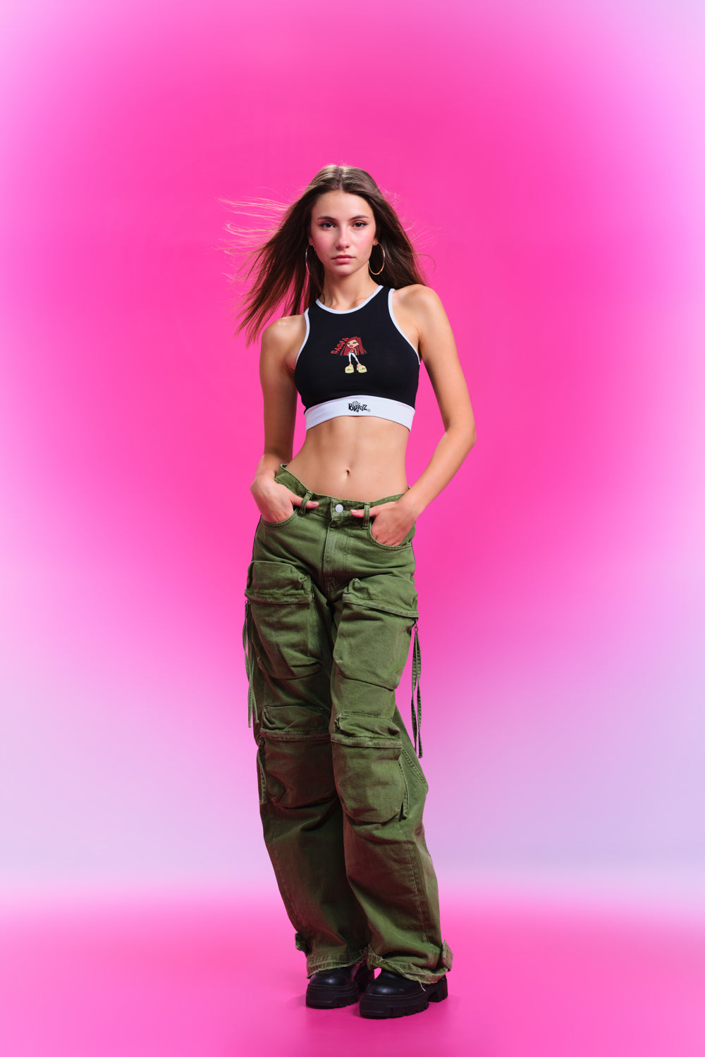 Sasha Crop Sports Tank - BonkersCorner