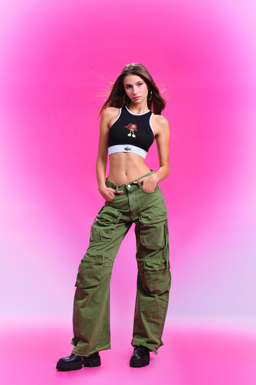 Sasha Crop Sports Tank - BonkersCorner