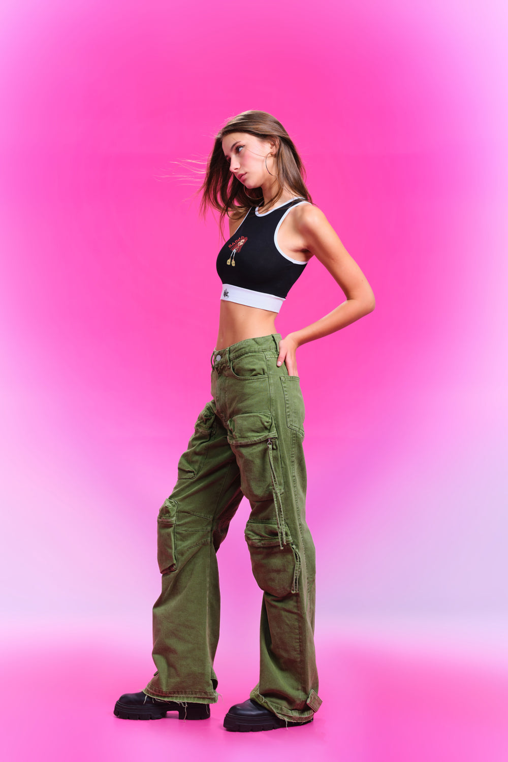 Sasha Crop Sports Tank - BonkersCorner