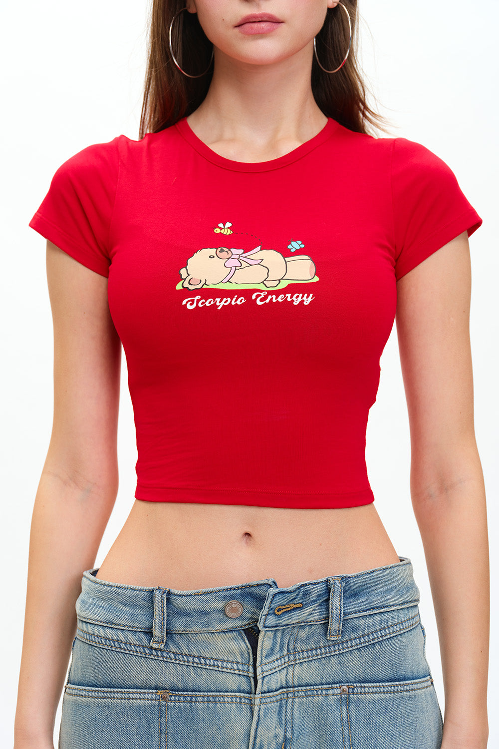 Scorpio Energy Long Length Baby Tee - BonkersCorner