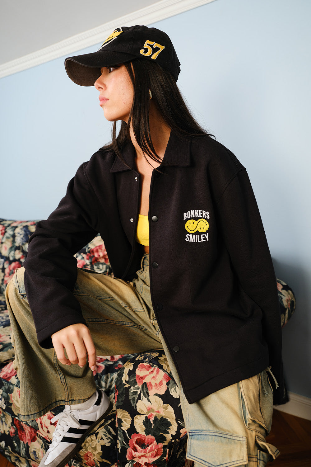 Smiley Originals X Bonkers Collared Shacket - BonkersCorner