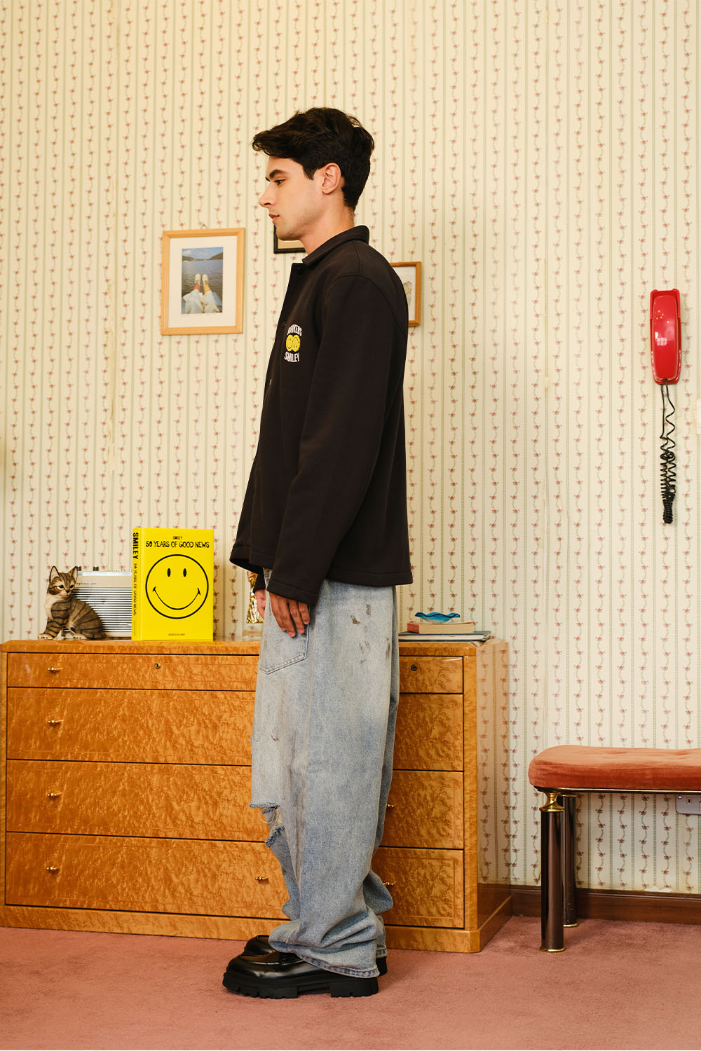 Smiley Originals X Bonkers Collared Shacket - BonkersCorner