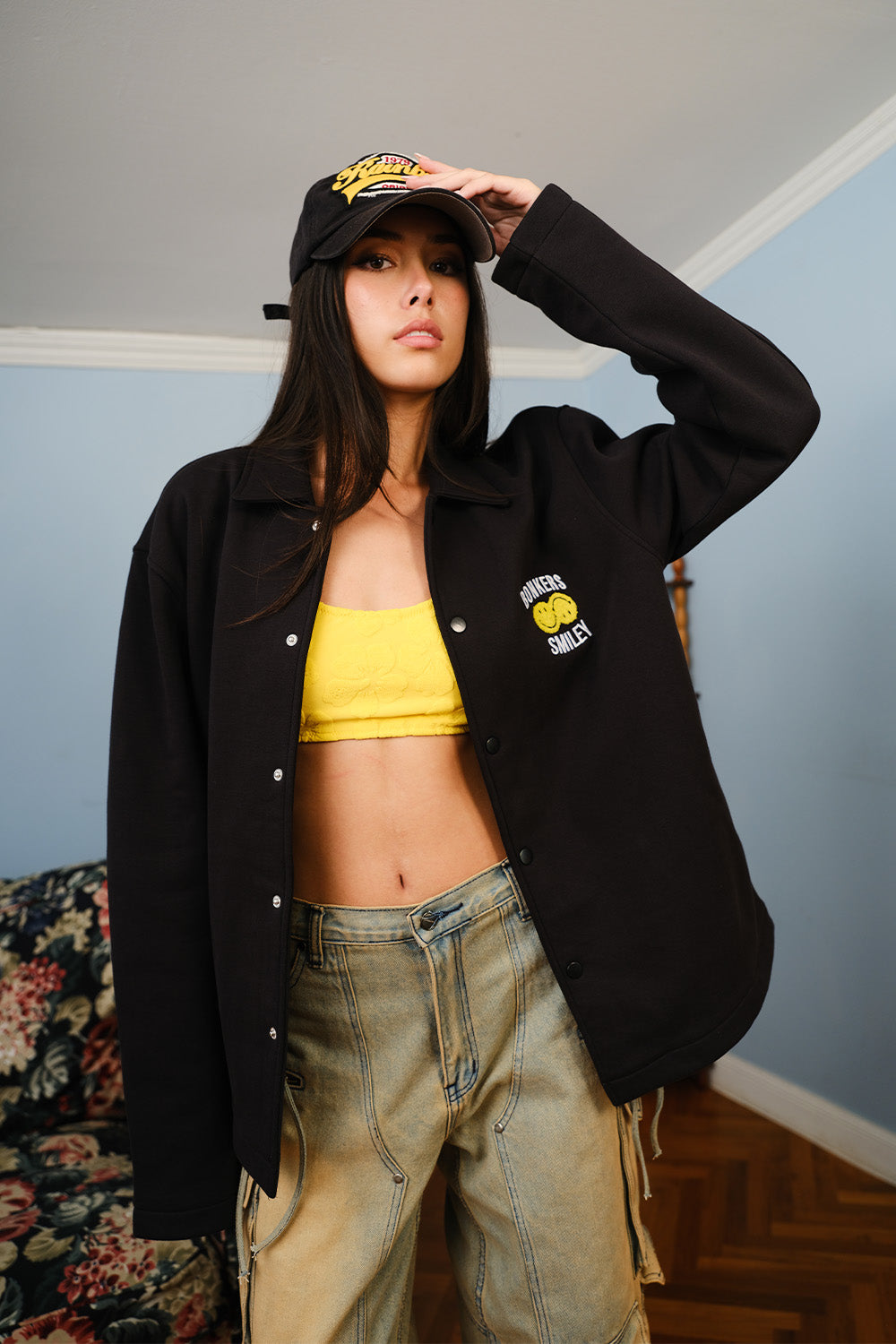 Smiley Originals X Bonkers Collared Shacket - BonkersCorner