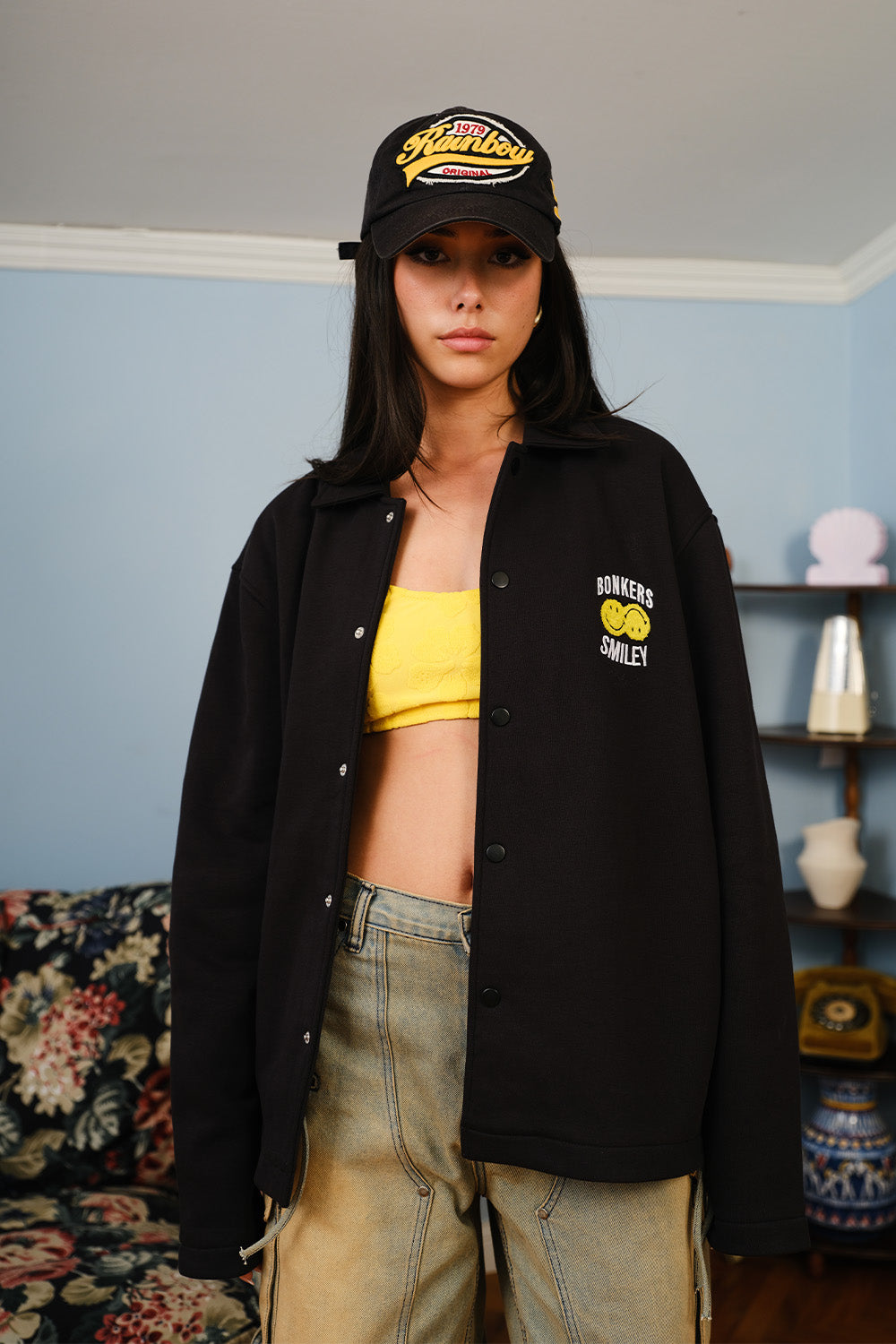 Smiley Originals X Bonkers Collared Shacket - BonkersCorner