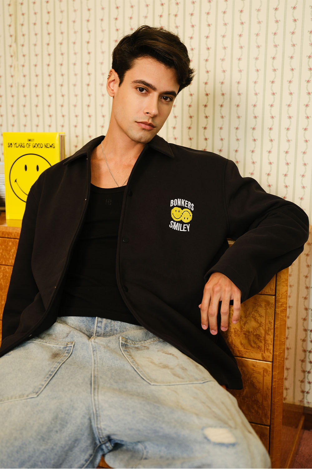Smiley Originals X Bonkers Collared Shacket - BonkersCorner