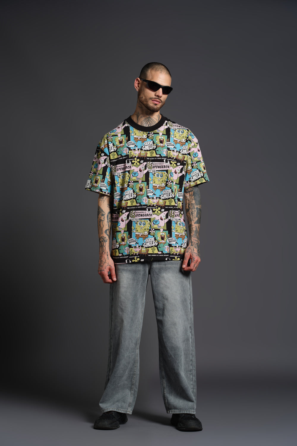 The Adventure Of SpongeBob Oversized T-shirt - BonkersCorner