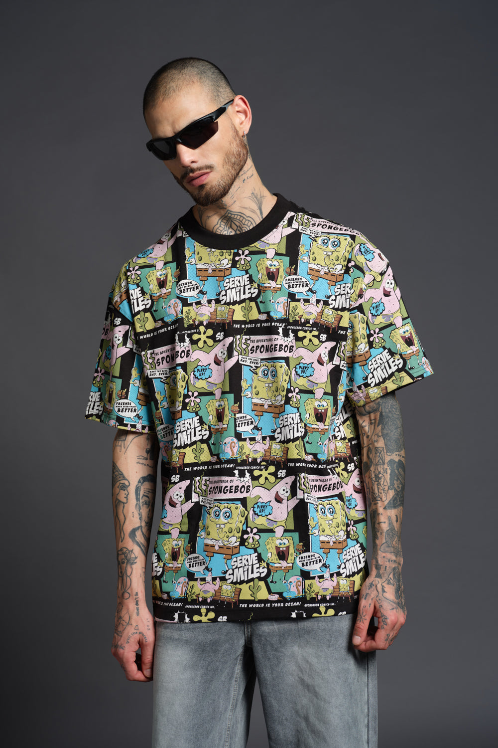 The Adventure Of SpongeBob Oversized T-shirt - BonkersCorner