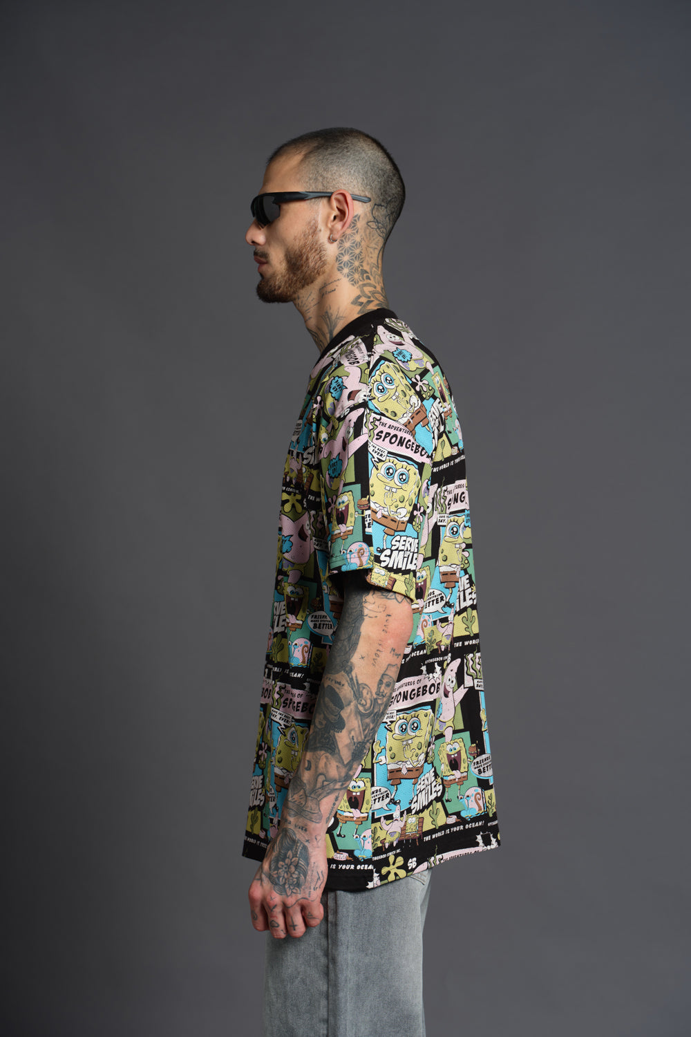 The Adventure Of SpongeBob Oversized T-shirt - BonkersCorner